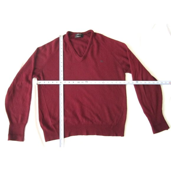Vtg Men Christian Dior Monsieur Acrylic V Neck Sweater Sz M (Made in USA) MT789 - Picture 4 of 10